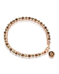 Astley Clarke | Brown Prosperity Friendship Bracelet With Pyrite & Smoky Quartz | Lyst