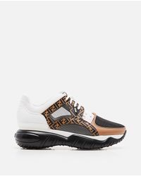 fendi chunky monogram runner sneakers