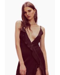 isabella ruffled maxi dress
