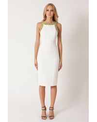 Black Halo | White Geraldine Cb Sheath | Lyst