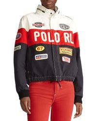 red polo jacket women's