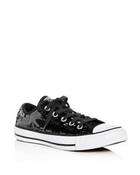 converse gunmetal sequin