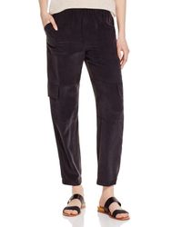 theory silk cargo pants