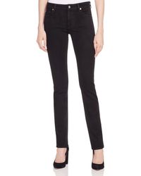 7 For All Mankind | Black Ginger Wide-leg Jeans | Lyst