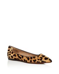 Tory Burch Leather Elizabeth Leopard Print Calf Hair Pointed Toe ...