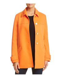 orange swing coat