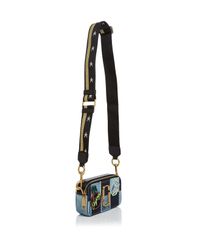 Marc Jacobs Blue Snapshot Denim Patchwork Camera Bag
