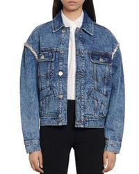 sandro eriko denim jacket
