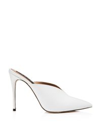 pointed toe stiletto mules