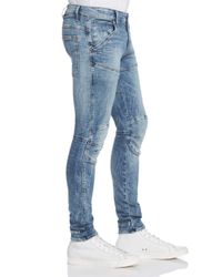 G-Star RAW Denim G - Star Raw 5620 3d Super Slim Fit Jeans In Light Vintage  Aged Destroyed in Blue for Men | Lyst