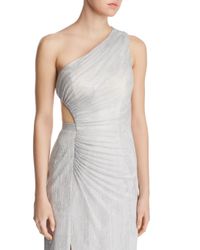 aidan by aidan mattox metallic knit mermaid dress