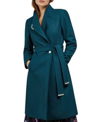 ted baker long wool coat