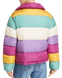 Glamorous Multicolored Puffer Jacket - Lyst