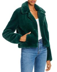 dark green fluffy jacket