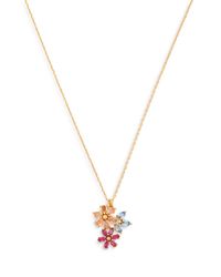 Kate Spade Metallic First Bloom Cluster Pendant Necklace
