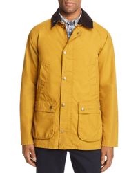 yellow barbour coat