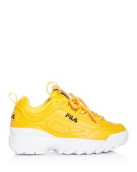 yellow fila sneakers womens