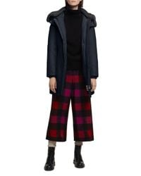 Woolrich John Rich Bros Bow Bridge Fur Collar Down Coat In Dark Navy Blue Lyst