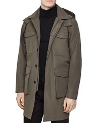 reiss raincoat