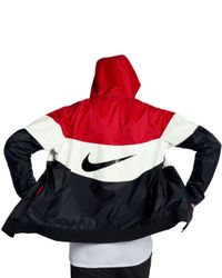 Nike Synthetic Jacketrun Windbreakers in Red/Black/White (Red) for Men -  Lyst