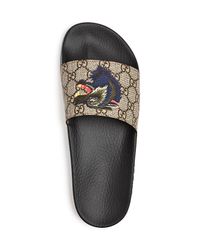 hjul Ondartet tumor Cosmic Gucci Men's Gg Supreme Wolf Head Slide Sandals in Beige (Natural) for Men -  Lyst