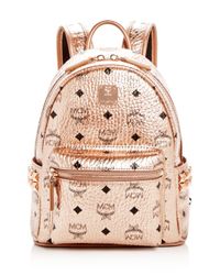 rose gold mcm backpack