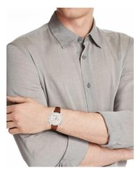 BOSS by HUGO BOSS Men's Chronograph Grand Prix Brown Leather Strap Watch  44mm 1513475 for Men - Lyst