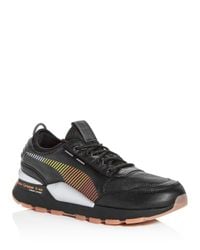 PUMA X Roland Men's Rs-0 Leather Lace Up Sneakers in Black for Men | Lyst