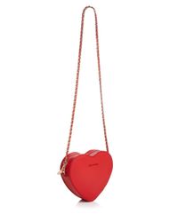 Ted Baker Amellie Leather Heart Crossbody in Red/Rose Gold (Red) - Lyst