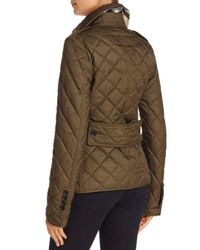 Burberry Frankby Quilted Jacket in Dark Olive (Green) - Lyst
