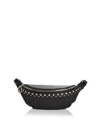 belt studded minkoff rebecca nylon convertible crystal leather bag