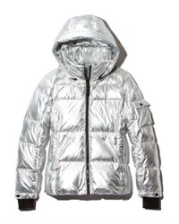 aqua puffer jacket