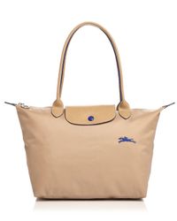 longchamp medium canvas club shoulder tote bag