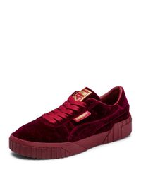 puma cali velvet red