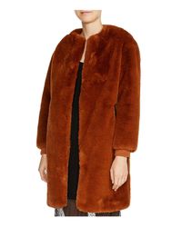 maje faux fur