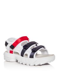 fila logo sandals
