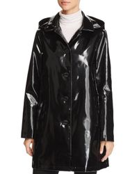 jane post white raincoat