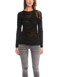 Helmut Lang - Black Eroded Threads Pullover - Lyst