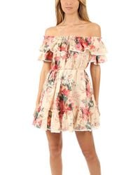 laelia frill tier short dress