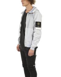 stone island lamy flock jacket ice 