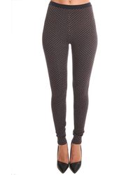 Acne - Brown Skinny Jacquard Legging - Lyst