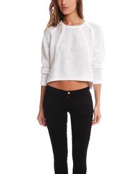 Helmut Lang - White Fine Cord Pullover - Lyst
