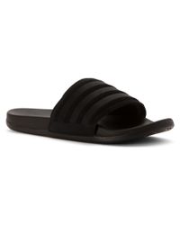 lyst adidas originali adilette conforto sandalo nero per gli uomini. lyst adidas originali adilette conforto sandalo nero per gli uomini.