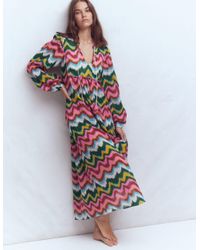 boden cotton maxi tie neck dress BODEN Cotton Maxi Tie Neck Dress