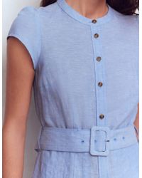 womens navy linen dress UNTUCKit | Linen Francesca Dress