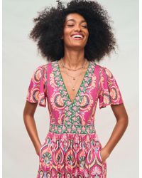 open lace back dress NYLAND Marianne Pleated Midi Dress