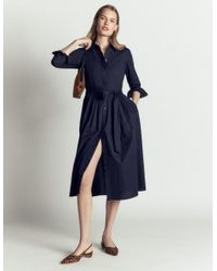boden amy cotton midi shirt dress BODEN Amy Cotton Midi Shirt Dress