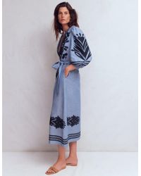 chinese dress ladies Clara Cotton Shirt Dress-Multi, Painted Village main image 0