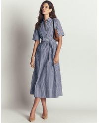 boden amy cotton midi shirt dress BODEN Amy Cotton Midi Shirt Dress