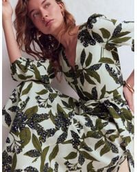 teri jon by rickie freeman embroidered tulle tea dress Tea Length Embroidered Tulle Cocktail Dress main image 1